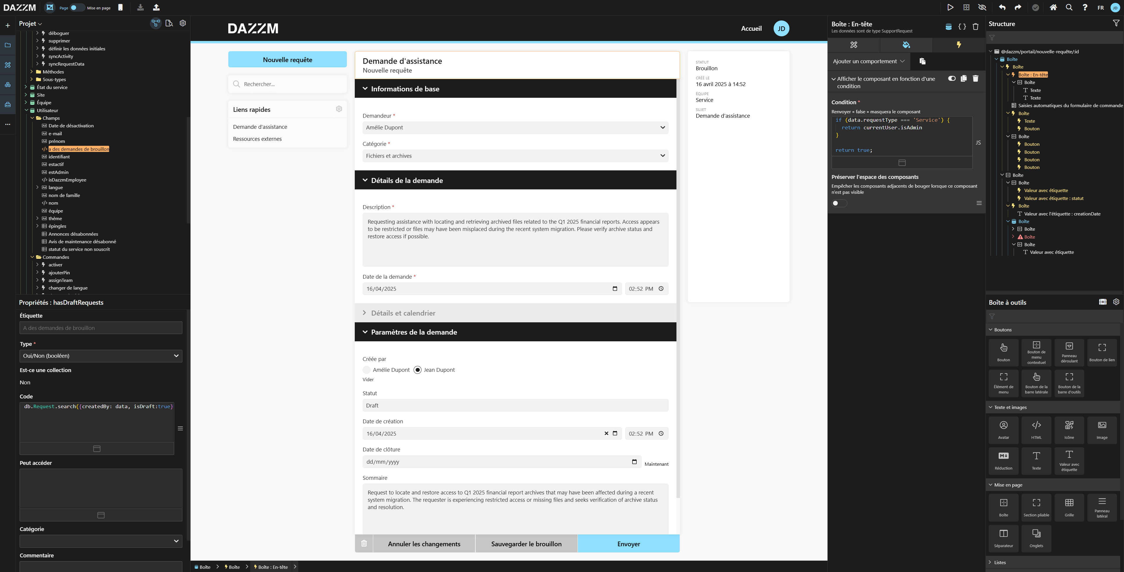 Plateforme low-code pour les développeurs professionnels